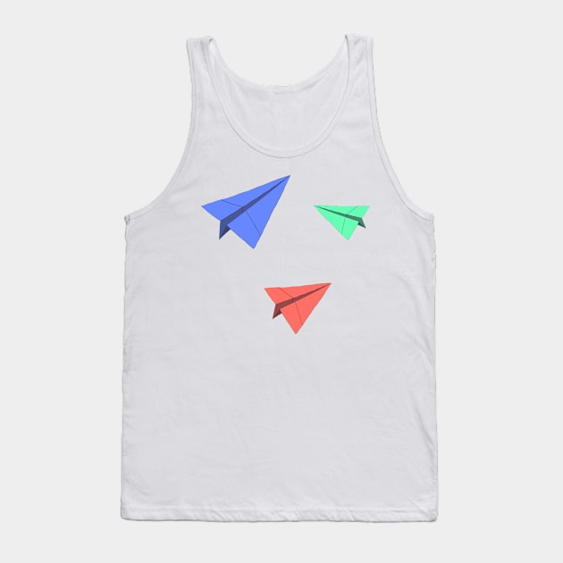 Paper Planes Sticker Pack Multicolor Tank Top by AlishaMSchil